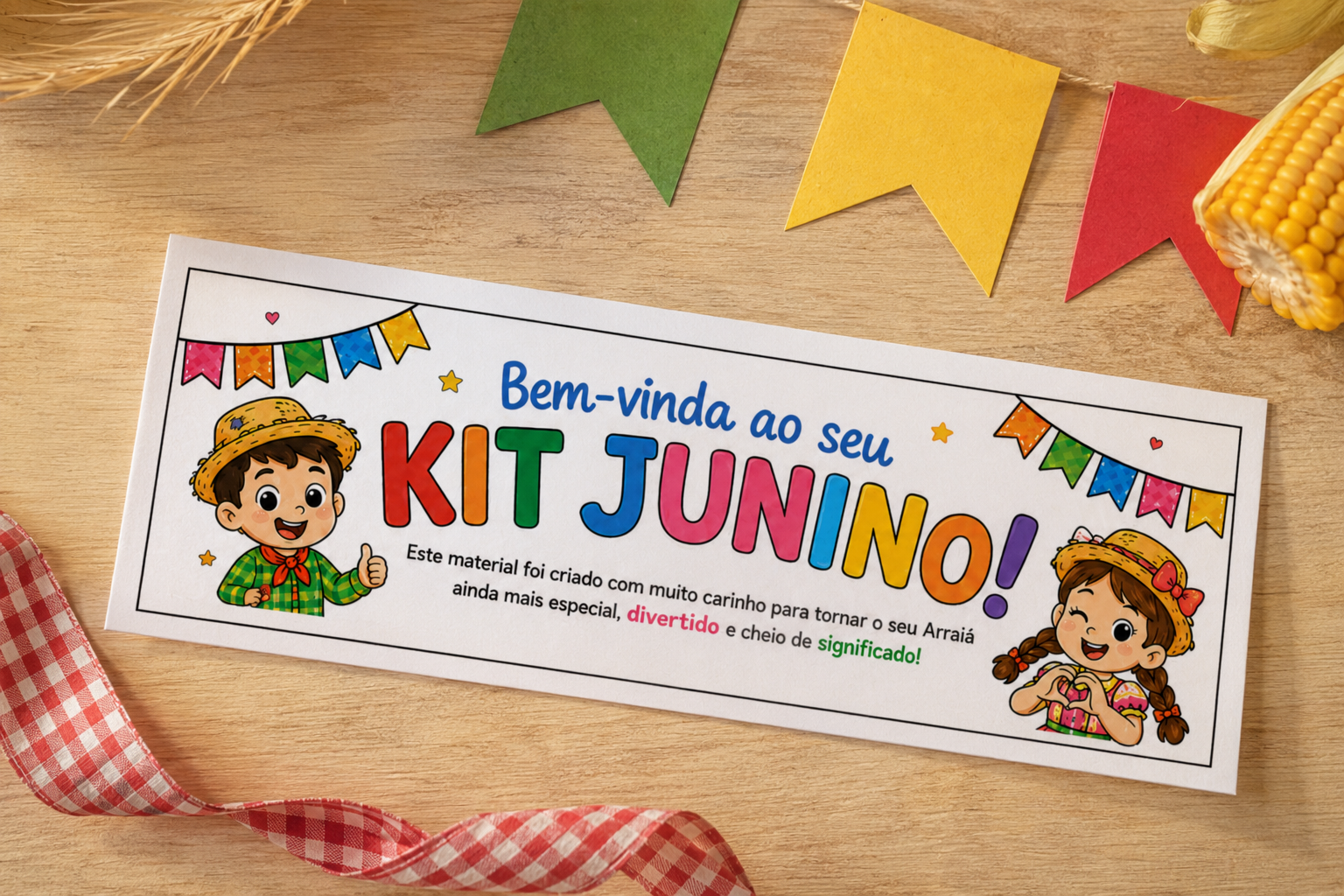 Prévia impressa do Kit Festa Julina